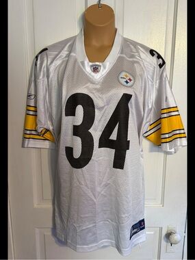 Reebok Pittsburgh Steelers #34 NFL Jersey – White | Men’s 2XL